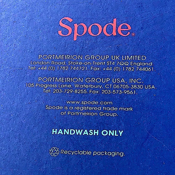 SPODE BLUE ITALIAN SALAD SERVERS SET OF 2 NIB NEW - Picture 11 of 11